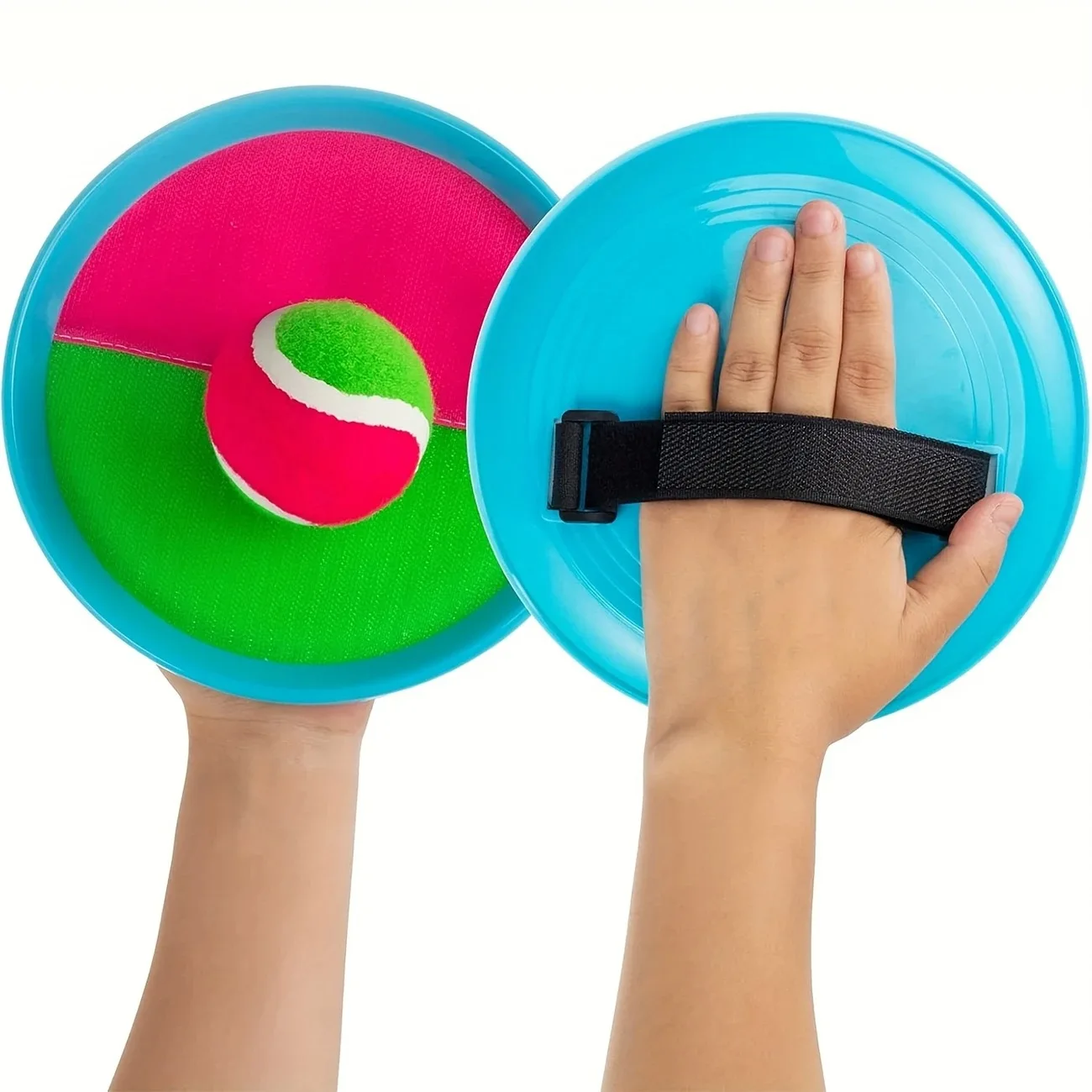 1 ชุดเด็ก Sucker Sticky Ball ของเล่นกีฬากลางแจ้งจับเกมบอลชุดโยนและจับเด็ก Interactive ของเล่นกลางแจ้ง