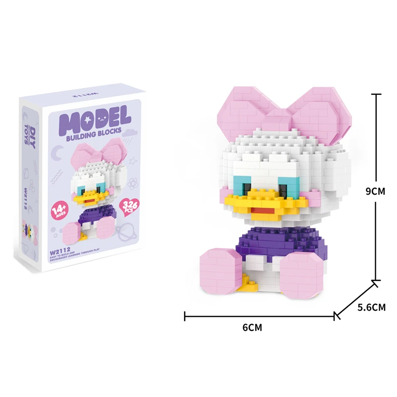 Disney Hoạt Hình Khối Xây Dựng Mickey Minnie Đường Con Chó Con Hoạt Hình Mô Hình Thu Nhỏ Các Khối Xây Dựng Hành Động Búp Bê Đồ Chơi Trẻ Em
