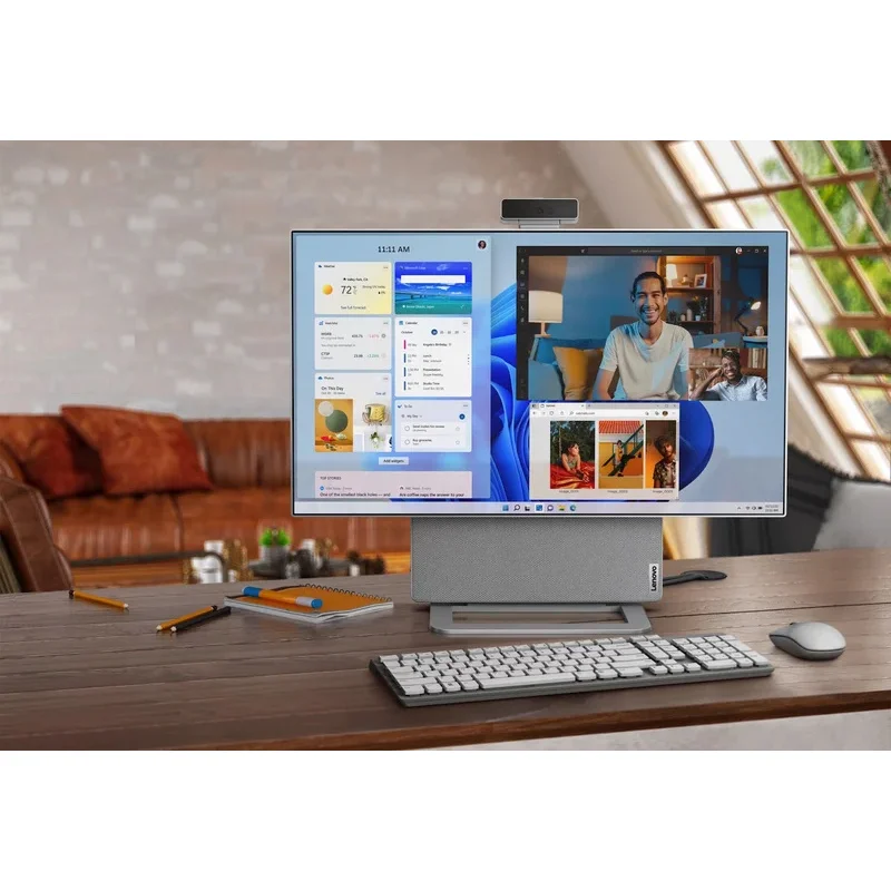High Configuration L-enovo - Yoga AIO 7 27 "AMD R7 5800H 16G 512G SSD RX6600M 8GB 4k All-In-One Computer