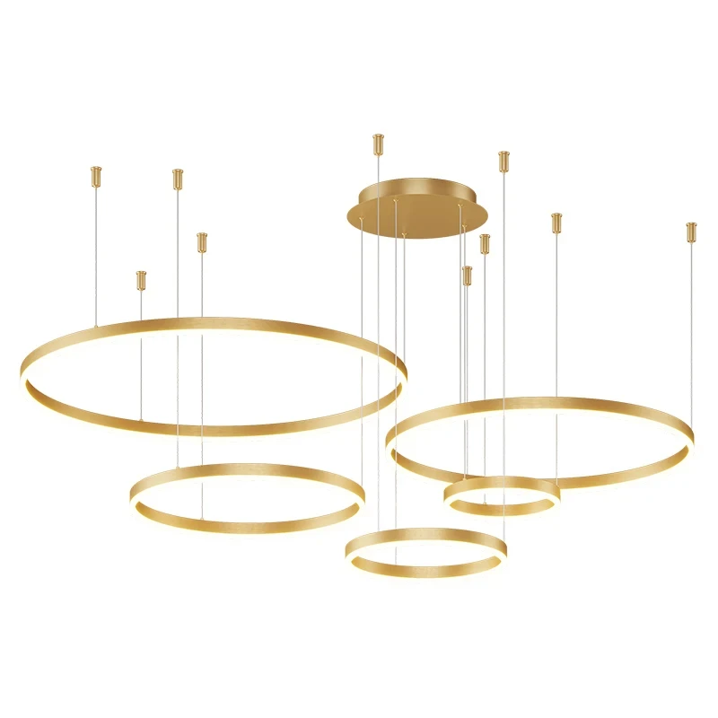 Đèn Led Hiện Đại Ốp Trần Đèn Chùm Tròn Vòng Đèn Chùm Sống Phòng Ngủ Phòng Ăn Chiếu Sáng Nhà Chiếu Sáng Trong Nhà Trang Trí Đèn Chùm