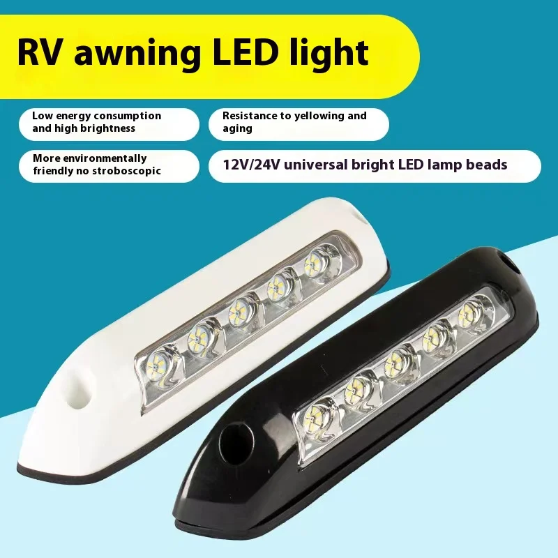 12V/24V RV LED toldo porche luz impermeable autocaravana furgoneta Camper remolque lámparas de pared