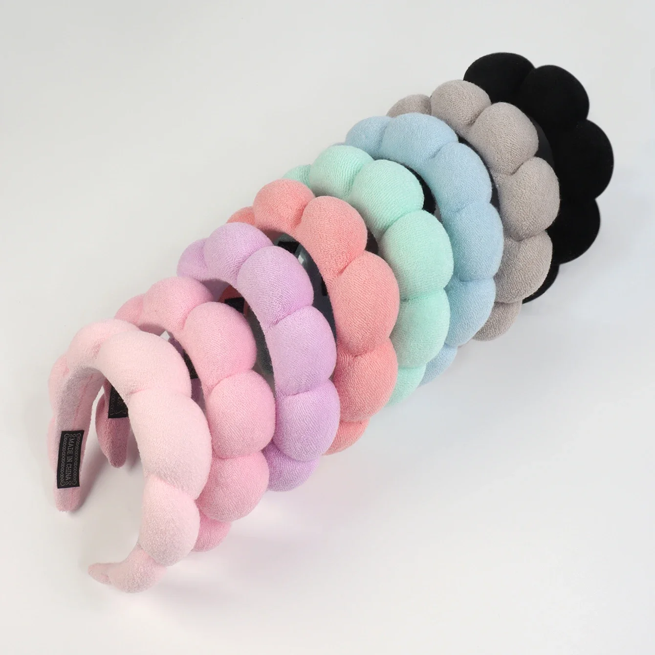3Pcs 세트 여성용 세탁 및 헤어 액세서리 세탁 및 목욕 클라우드 스폰지 헤어 밴드 메이크업 및 메이크업 제거 머리띠