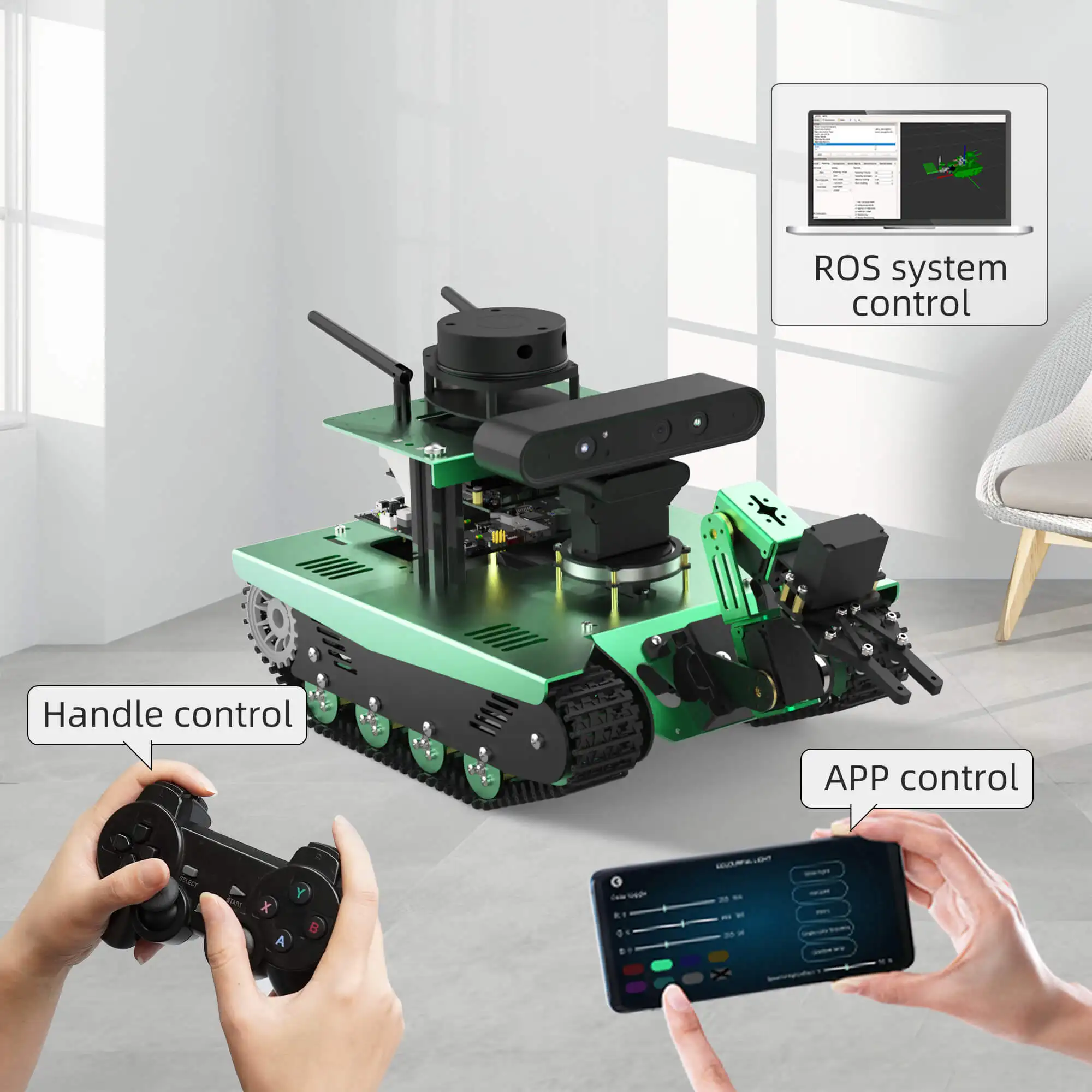 Yahboom Transbot ROS Giáo Dục Robot Bộ Lập Trình Python Lidar Độ Sâu Camera MoveIt 3D Lập Bản Đồ Dẫn Đường Jetson NANO 4GB