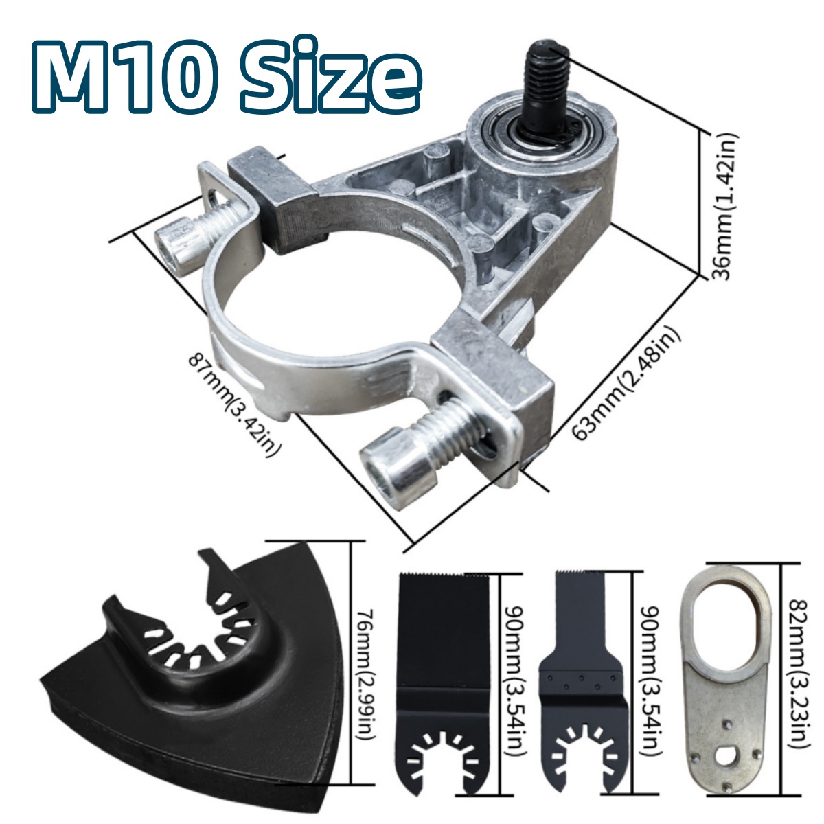 Converter Oscillating Tool Kit, Angle Grinder Adapter Versatile Oscillating Tool Accessories Simple Installation for Carpenters