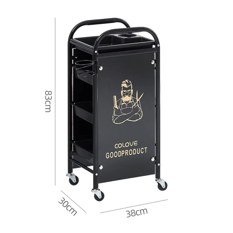 Multi-Purpose Trolley para Barberia, Organizador Profissional de Cabeleireiro, Transporte Coisas, Mobiliário De Barbeiro, Cabeleireiro