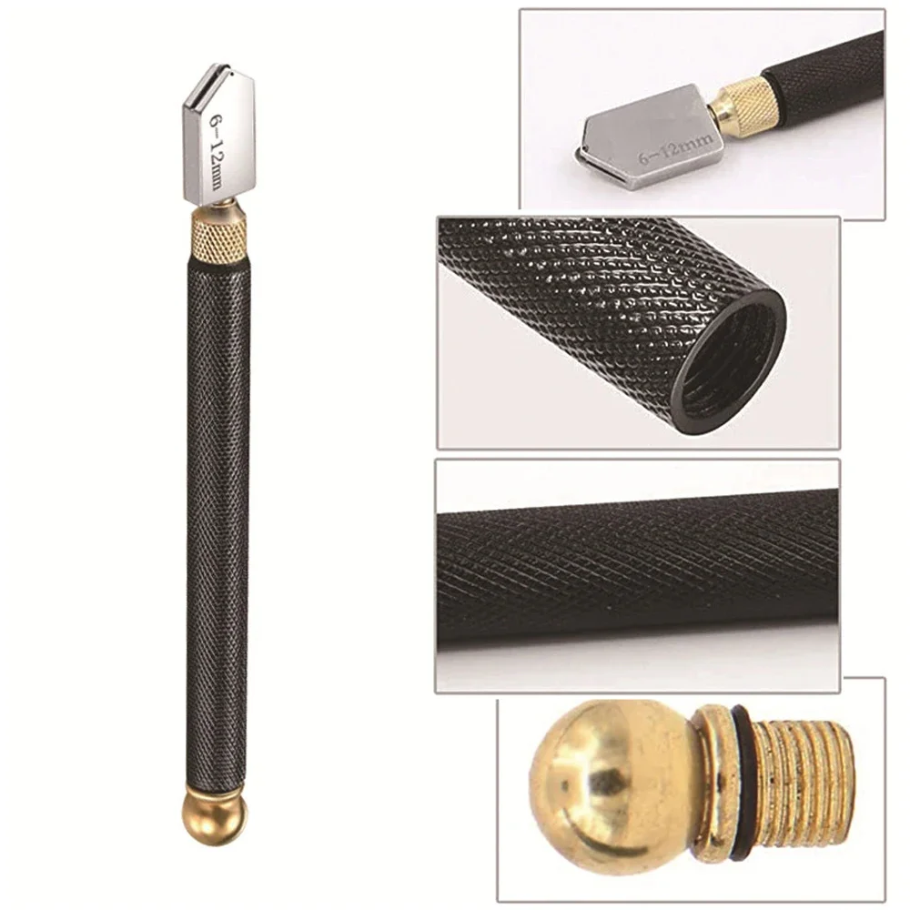 5 ชิ้น/เซ็ตเพชรเครื่องตัดกระจก Anti-Skid Handle แก้วขวดกระเบื้องกระจกตัดเครื่องมือน้ํามันเครื่องตัดเพชรสําหรับ 2-20 มม.