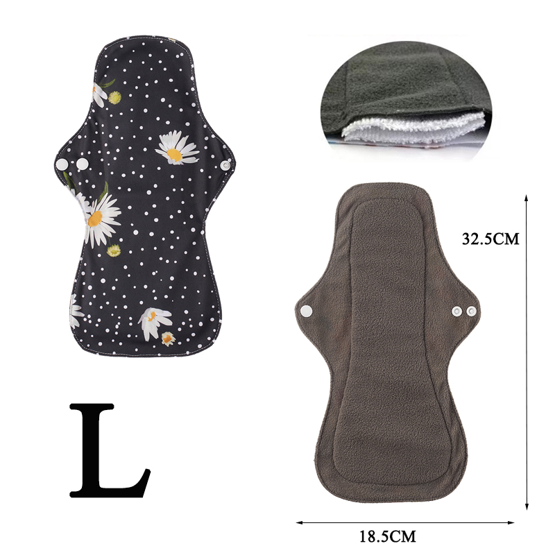 男性と女性のための大きなフローナイト布,再利用可能な生理用ナプキン,月経期間中,10個