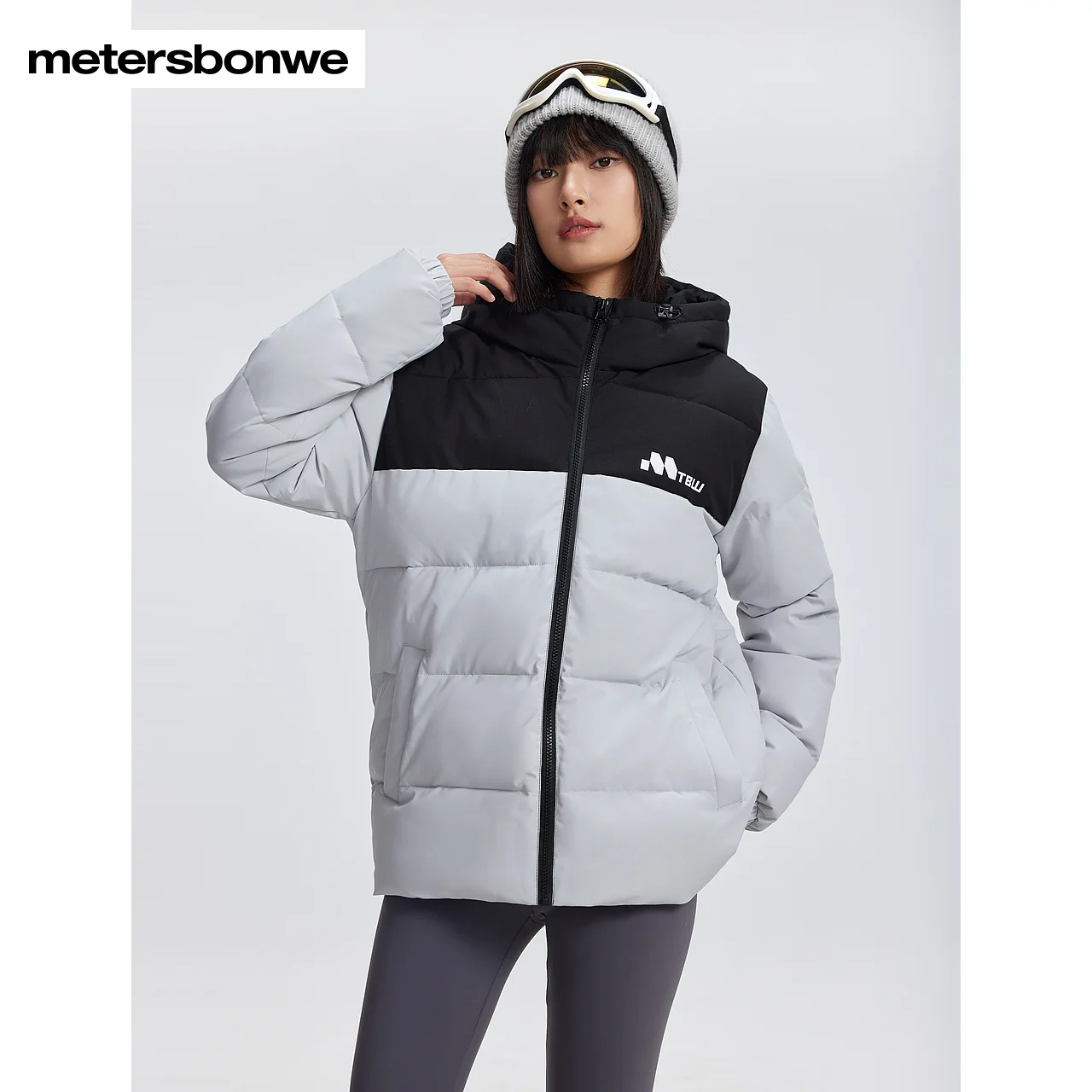 Metersbonwe Herren Baumwolle Gefütterte Jacke Damen Kapuze Weicher Mantel Kordelzug Baumwolljacke Warme Oberbekleidung Winter DamenTops Marke
