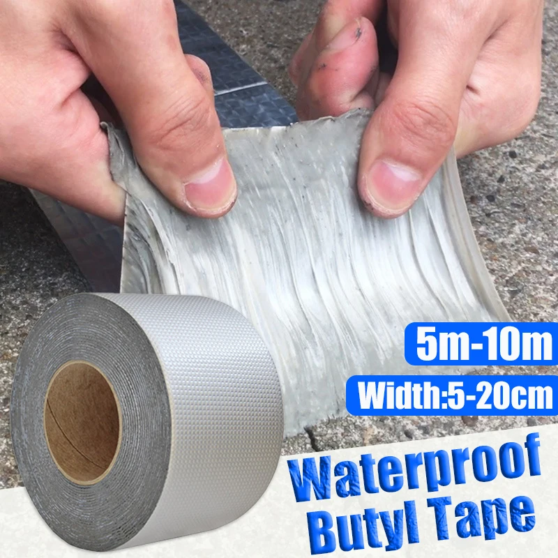 Butyl Waterproof Tape Self-adhesive Sealing Tape Crack Repair Anti-Leakage Sealant High and Low-temperature Resistance Tapes