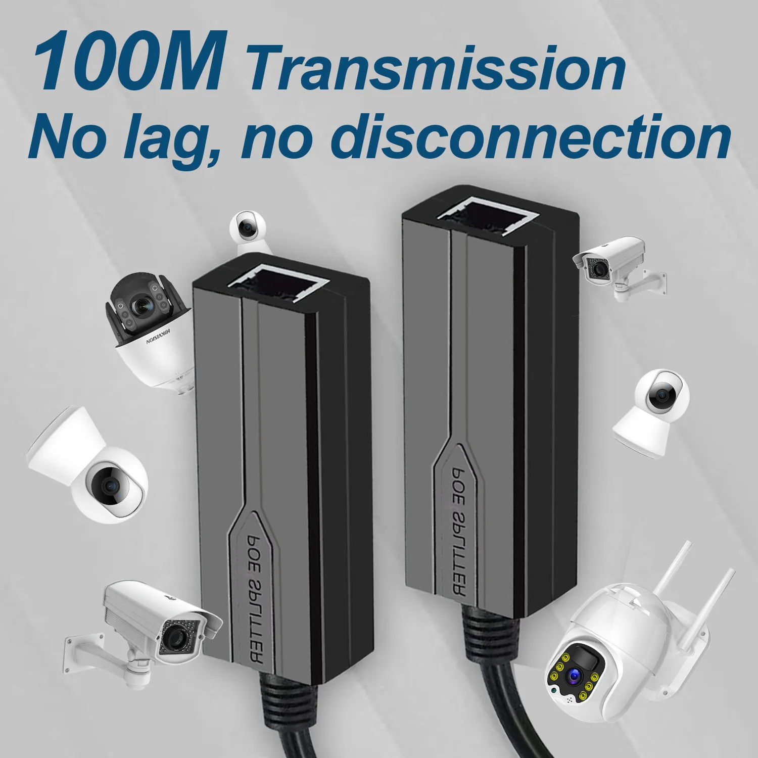 Adaptador divisor POE de 48V a 5V, separador adaptable activo, inyector aislado, CC Micro USB tpye-C USB hembra para cámara de 100M