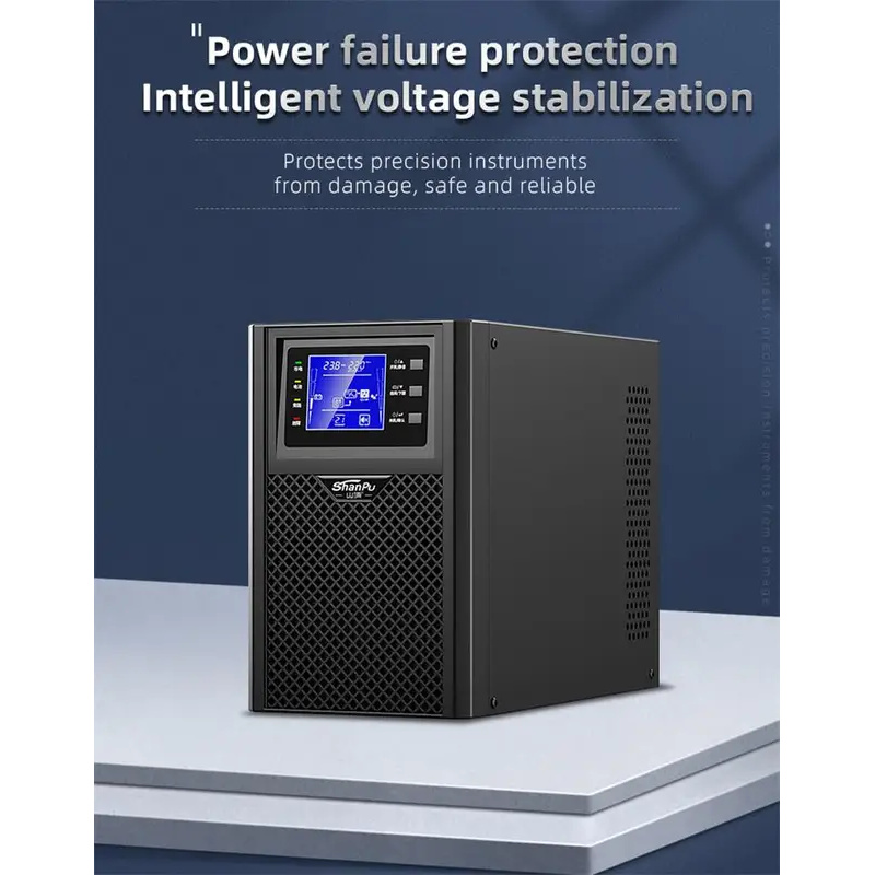 2000VA 1800W Shanpu UPS 순수 사인파 온라인 UPS 전원 공급 장치 UPS 2kva 입력 220V 및 출력 220v