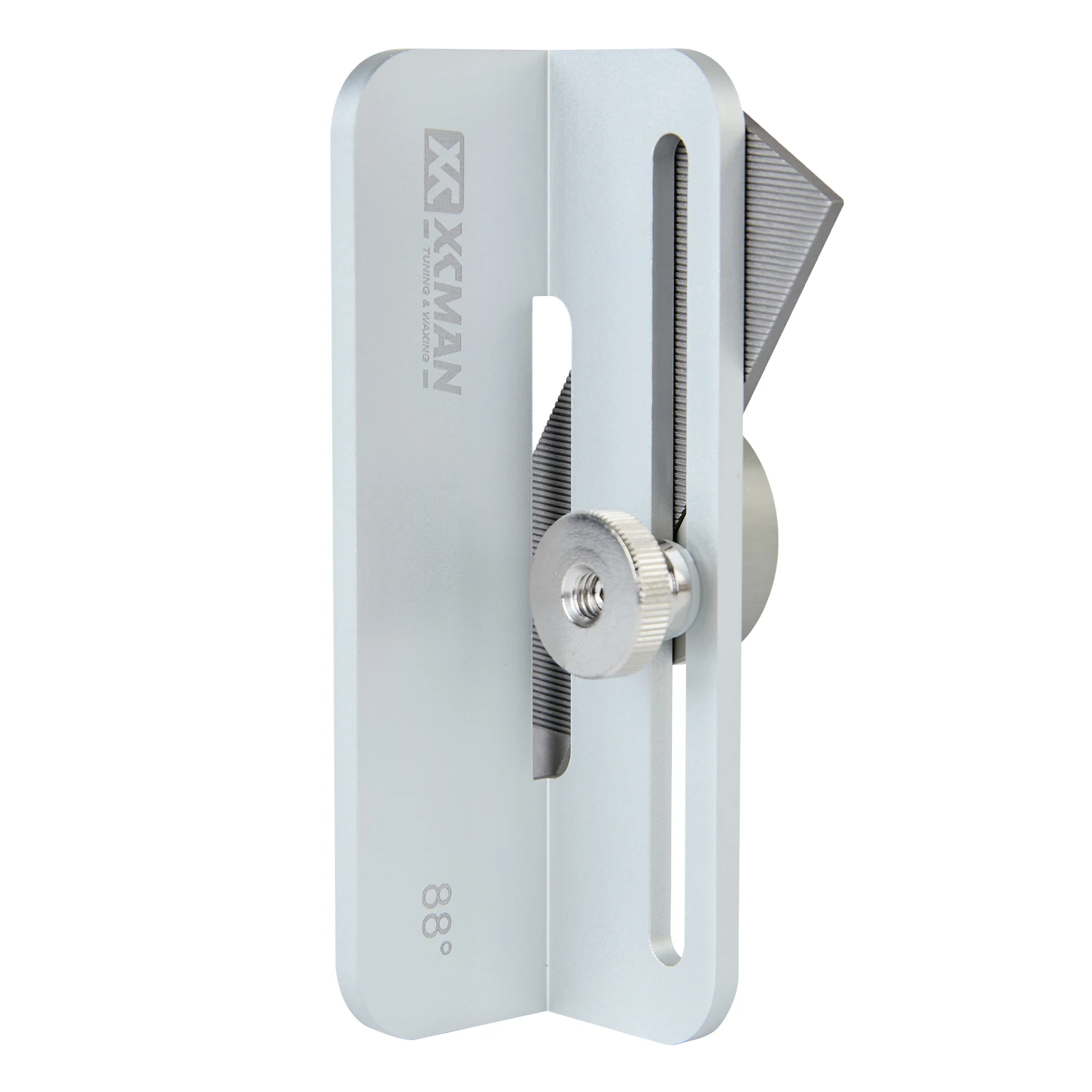 XCMAN Alpine Ski Snowboard Guide de fichier à angle biseauté latéral de course en aluminium dur CNC fabriqué avec un dispositif de serrage et un fichier