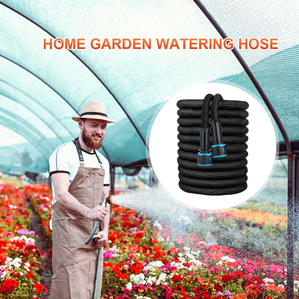 Magic Watering Hose Flexible Expandable Garden Hose Reels Water Hose Pipe Car Wash Hose Quick Connector 25ft 50ft 75ft 100ft