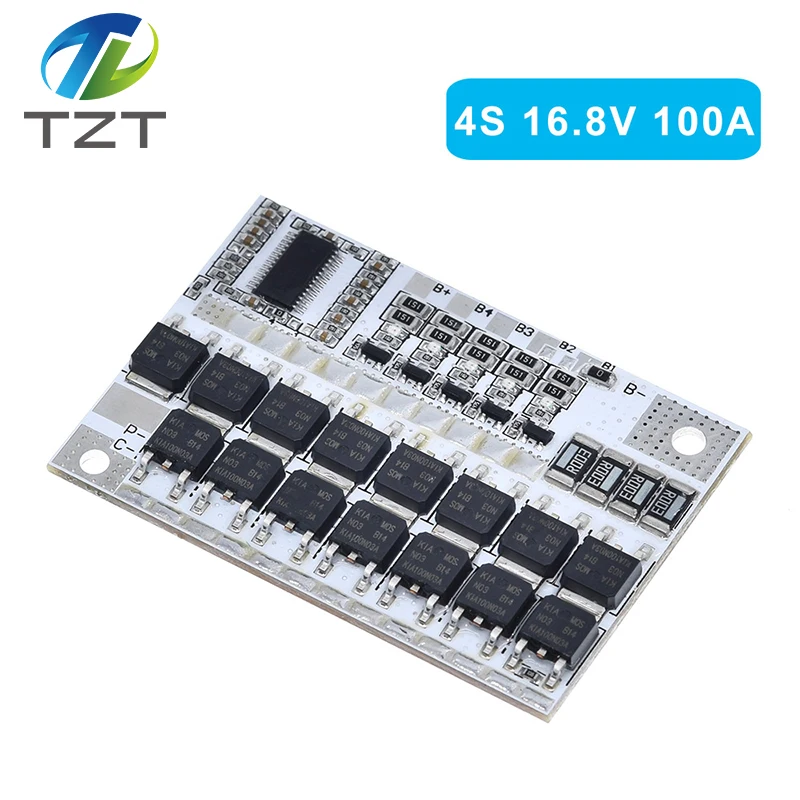 3S/4/4S/5S Bms 12V 16.8V 21V 100a Li-ion Lmo Ternary Lithium bảo Vệ Pin Bảng Mạch Li-Polymer Cân Bằng Sạc Mô Đun