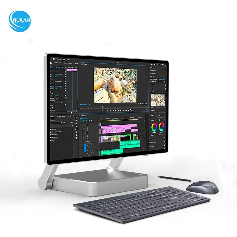 Pantalla táctil OEM I9/i7/i5, PC de oficina AIO, conjunto de ordenador monobloque, PC todo en uno, escritorio, negocio, Industrial, todo en uno, 27/32 pulgadas