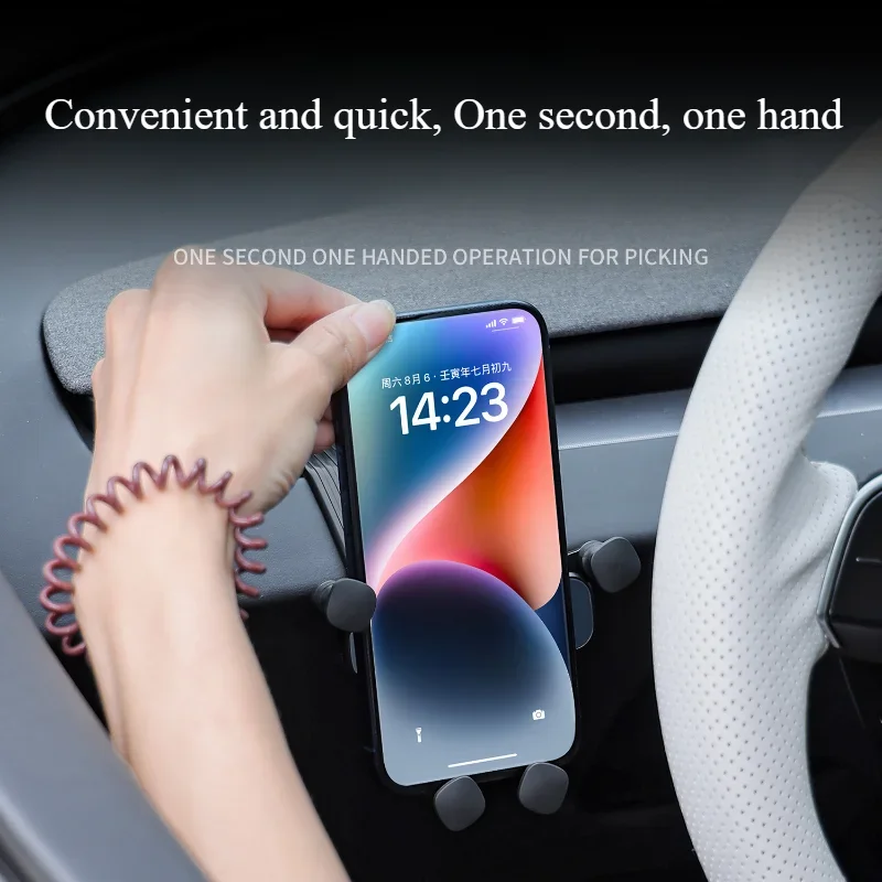 For Tesla Model Model Y LAUNCH/Juniper/3+ Highland Dashboard Hook Bracket Air Outlet Mobile Phone Support Stand Hook Bracket