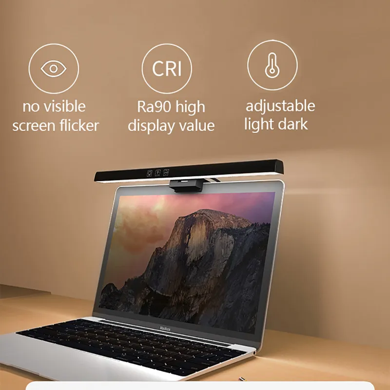 Eye-Care Screenbar Lamp LED Eye-Care Screen Hang Light Computer PC Monitor Screen Light Bar Stepless Dimming Read Hang Lamp