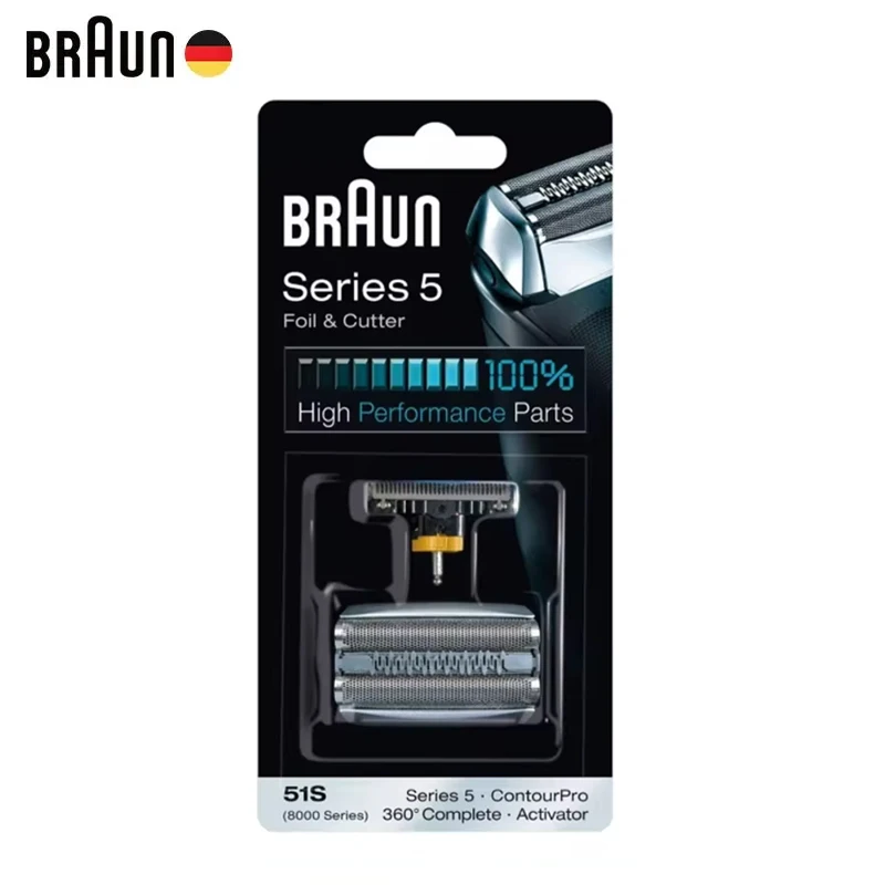 Cabezales de afeitadora Braun 51S serie 5, cuchilla de repuesto, ContourPro 360, activador completo 8998, 8595, 8590, 5643, 5644, 5645