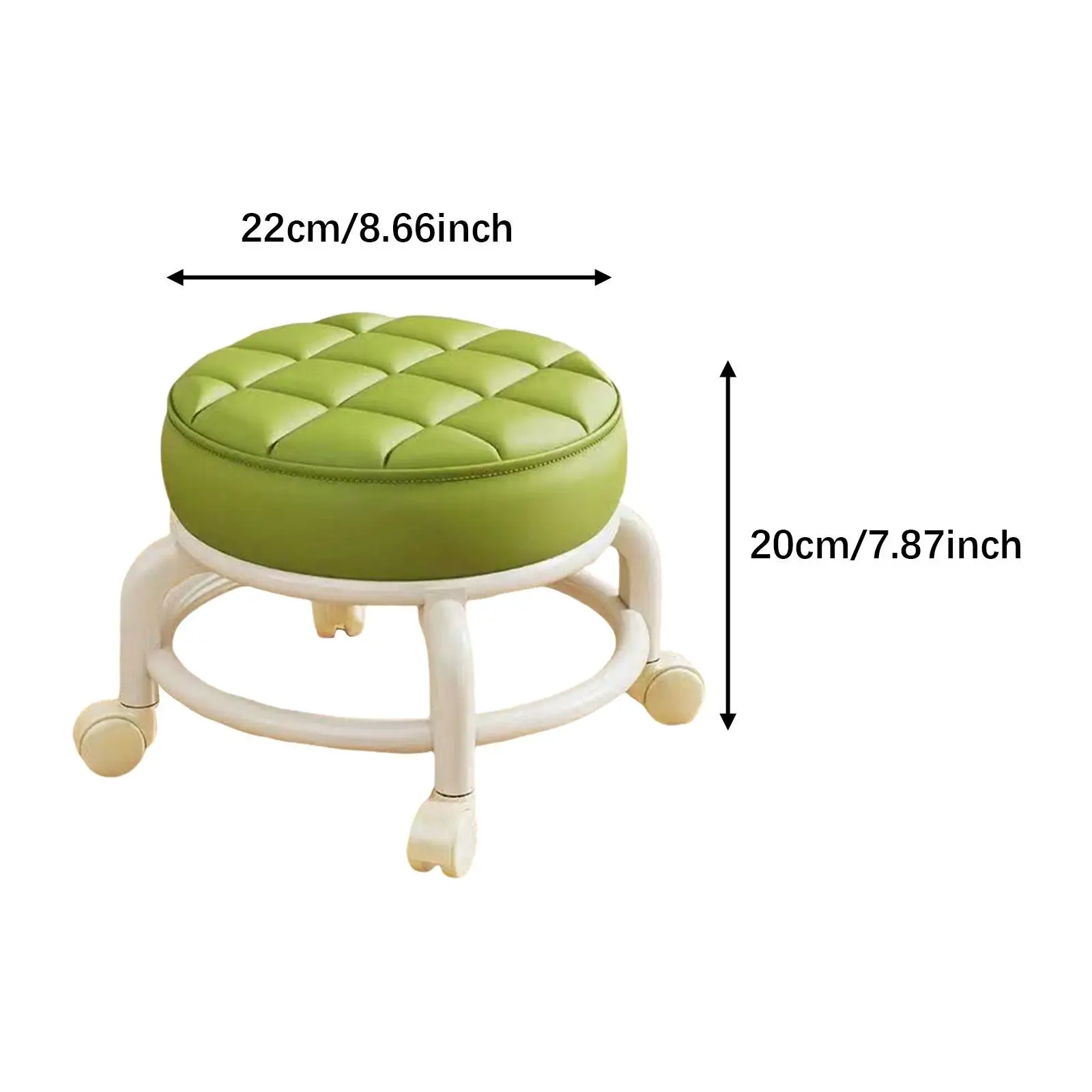 ต่ําที่นั่งลูกกลิ้งล้อBreathable Rollingสตูล 360 หมุนเก้าอี้ขนาดเล็กสําหรับโรงรถสํานักงานShopกีฬาตัดผมฟิตเนส