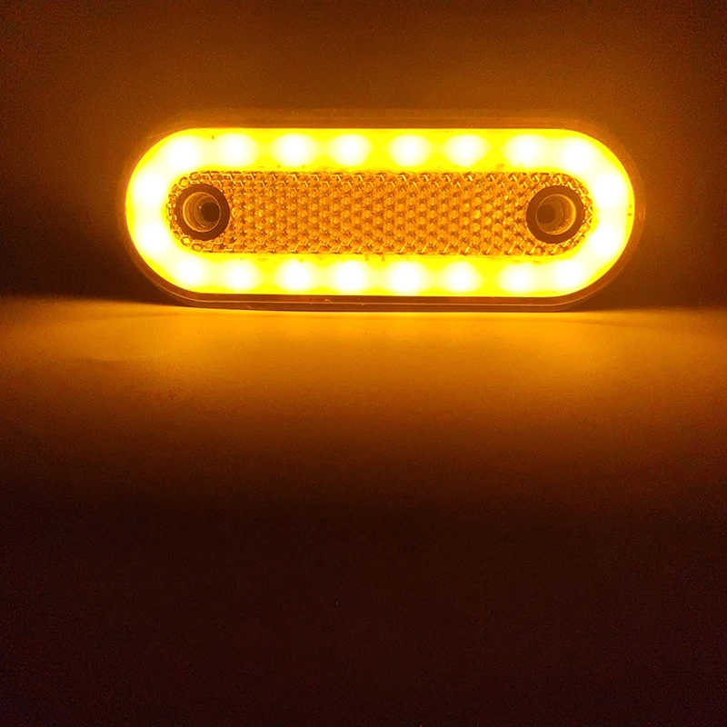 4 個 12V 24V LED トラックサイドマーカーライトトレーラーライトリフレクターバンカミオンクリアランスライトスカニア用 DAF トラックいすゞ用