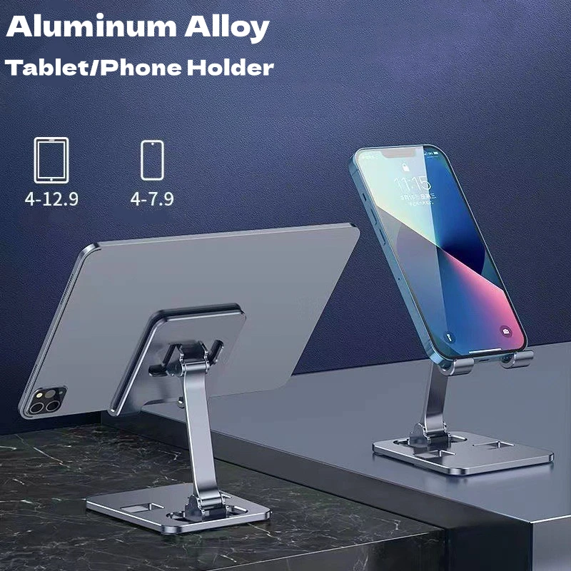 Soporte Universal para tableta portátil de aleación de aluminio para iPad Air Pro Mini soporte para tableta soporte Flexible ajustable para teléfono móvil