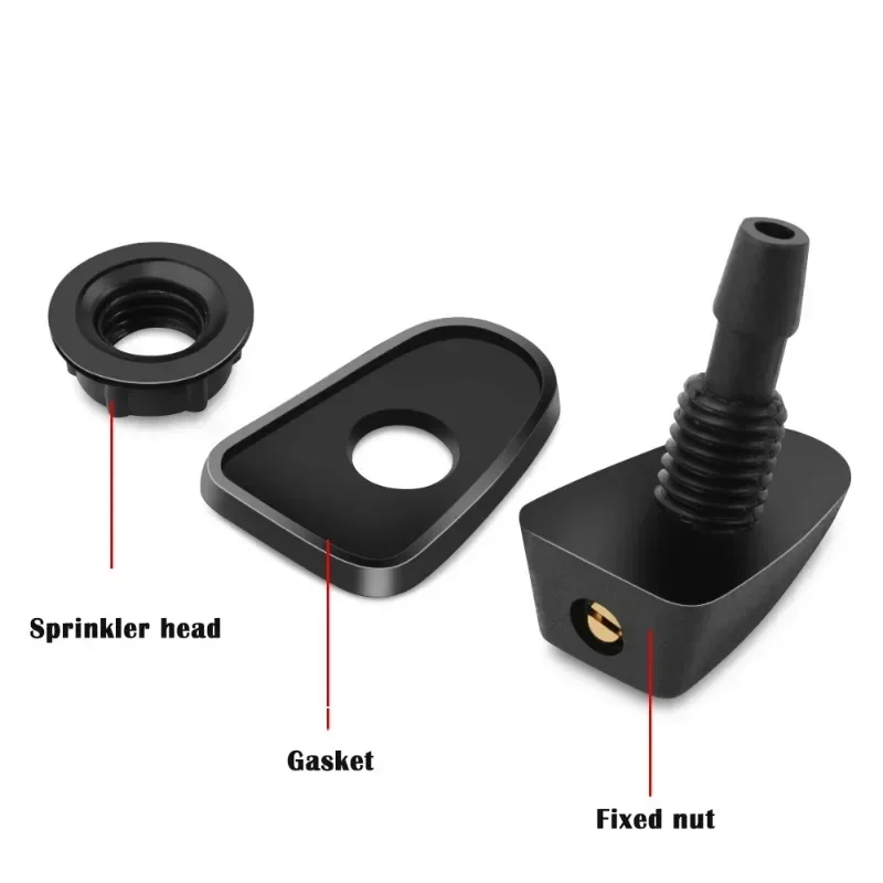 Boquilla limpiaparabrisas de coche, 2 uds., compatible con Audi A1 A3 A4 B6 B8 B9 A3 A5 A6 A7 A8 C5 Q7 Q3 Q5 Q5L SQ5 R8 TT S5 S6 S7 S8