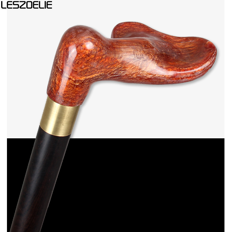 สําหรับซ้ายมือเรซิ่นหรูหราแอฟริกัน Rosewood เดิน Stick ผู้ชายแฟชั่น Canes ผู้หญิง Elegant Vintage Walking Sticks