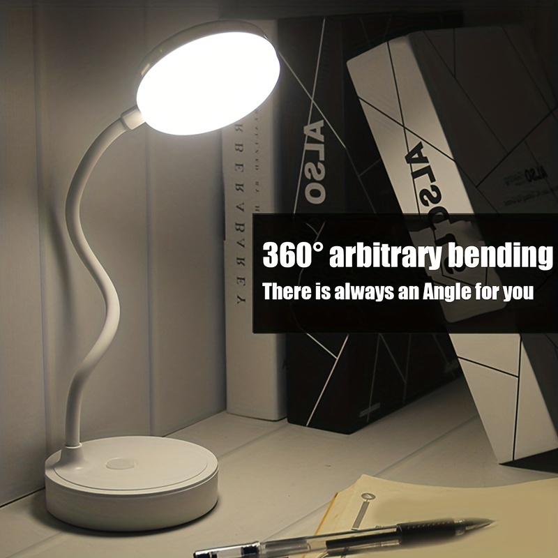 Table Lamp USB Rechargeable Desk Lamp Bed Reading Book Night Light LED Eye Protection Light Foldable for Study Office Work Lamp
