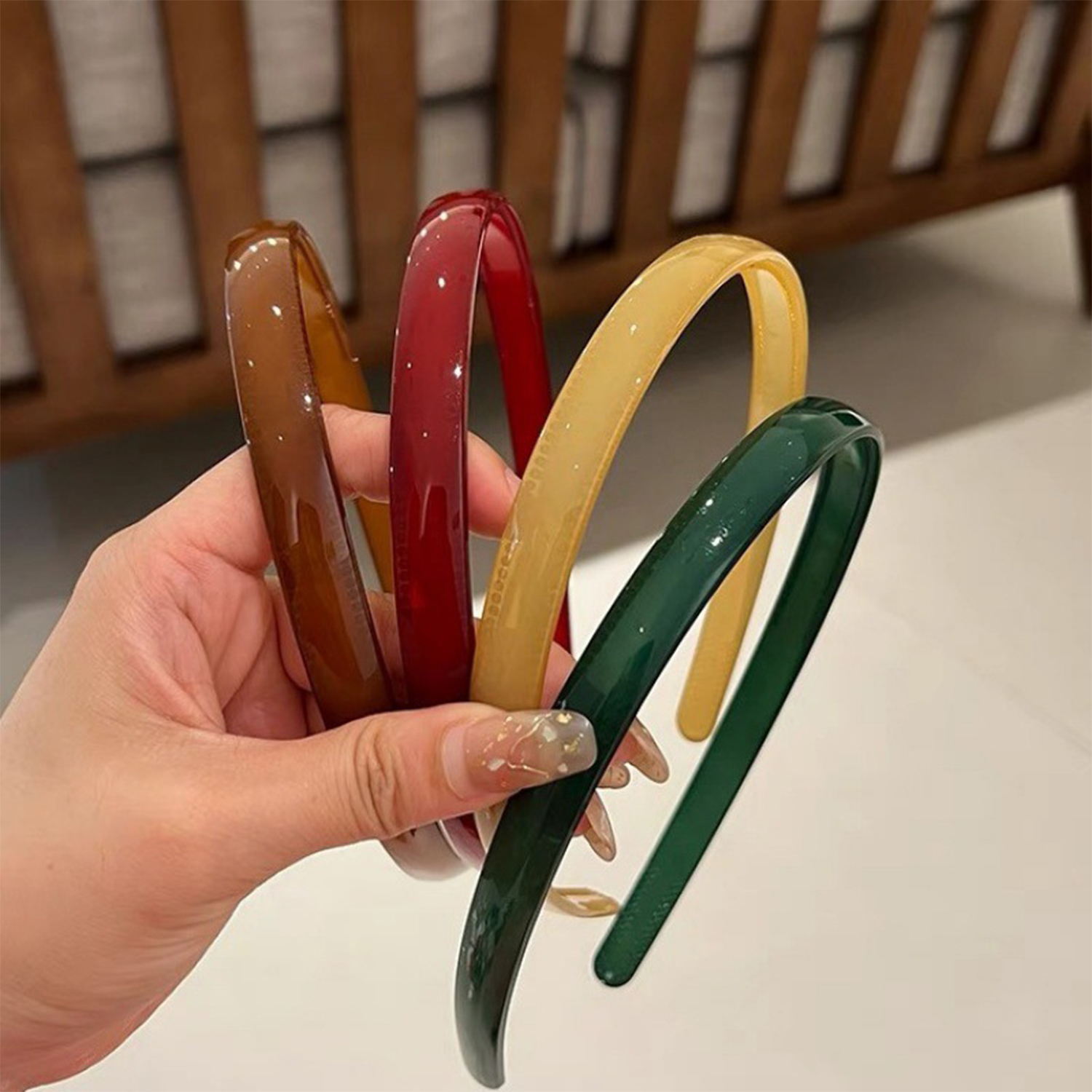 Diadema de plástico translúcido para el pelo, diadema para mujer, diadema para niña, diademas antideslizantes para el pelo, accesorios para el cabello