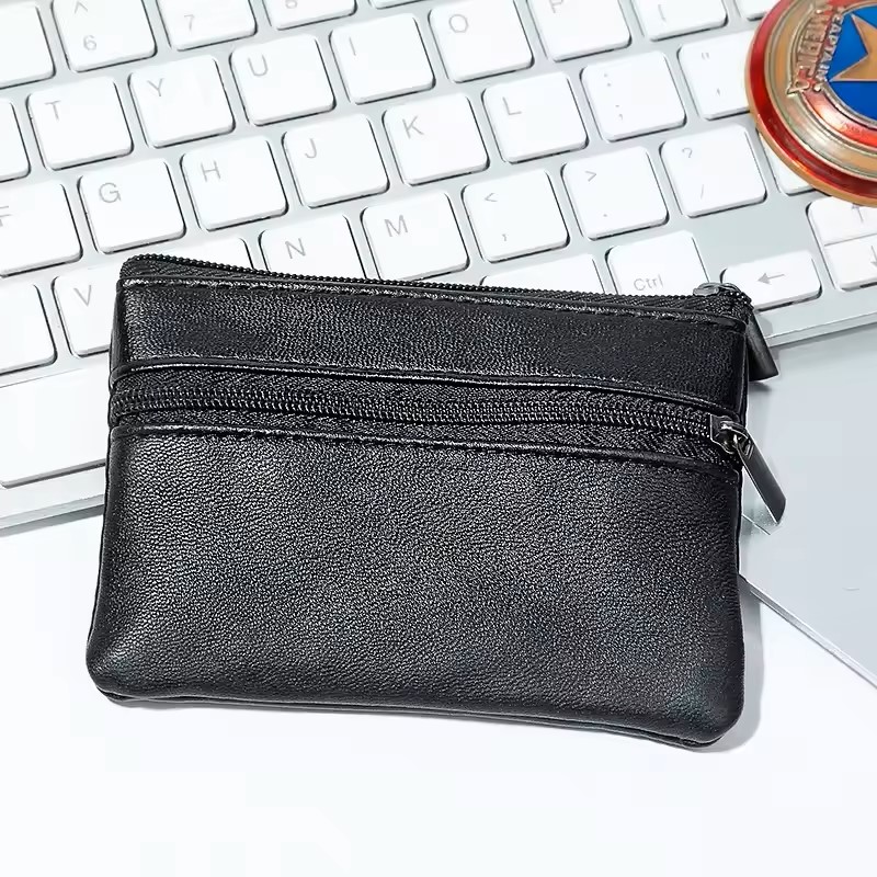 Ladies and Gentlemen Plastic Wallet Man's Small-sized Bag Wallet Modified Money Bag Zipper Money Bag Currency Bag Small Wallet