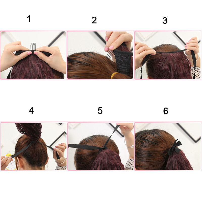 Jeedou-合成ストレートポニーテール,オンブルカラー,ヘアエクステンション,ドローストリング,コスプレヘアピース