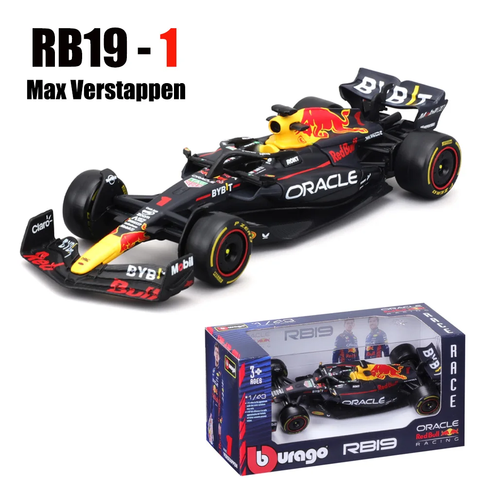 Bburago 1:43 2024 RB20 SF24 W14 W13 SF23 MCL60 RB19 RB18 W12 F1 coche de fórmula de carreras simulación estática coche modelo de aleación fundida