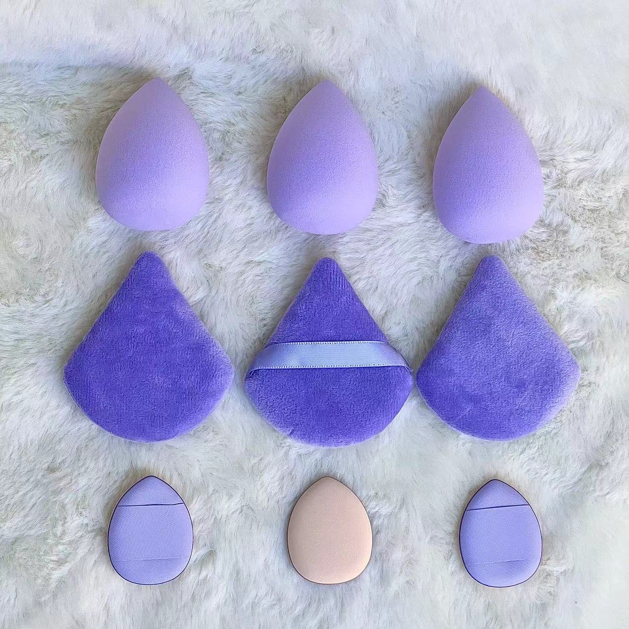 12pc Makeup Sponge Blender Beauty Egg Set Foundation Sponges Liquid Cream Cosmetic Puff Women Make Up Accessories Cosmetics Tool