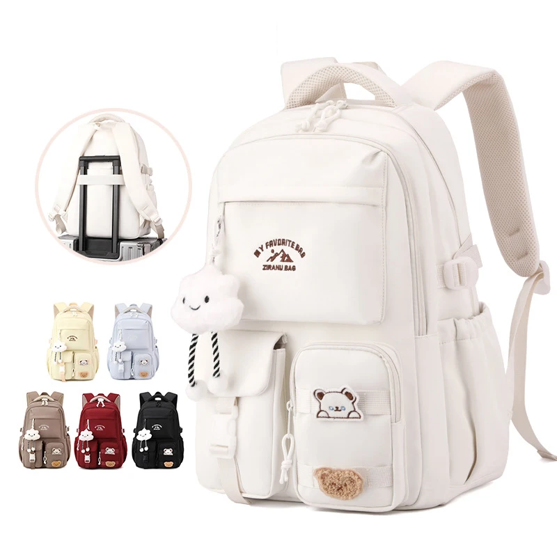 2025 Borse da scuola impermeabili per ragazze di moda per bambini leggeri Zaino da scuola Stampa Zaini da scuola per bambini mochila