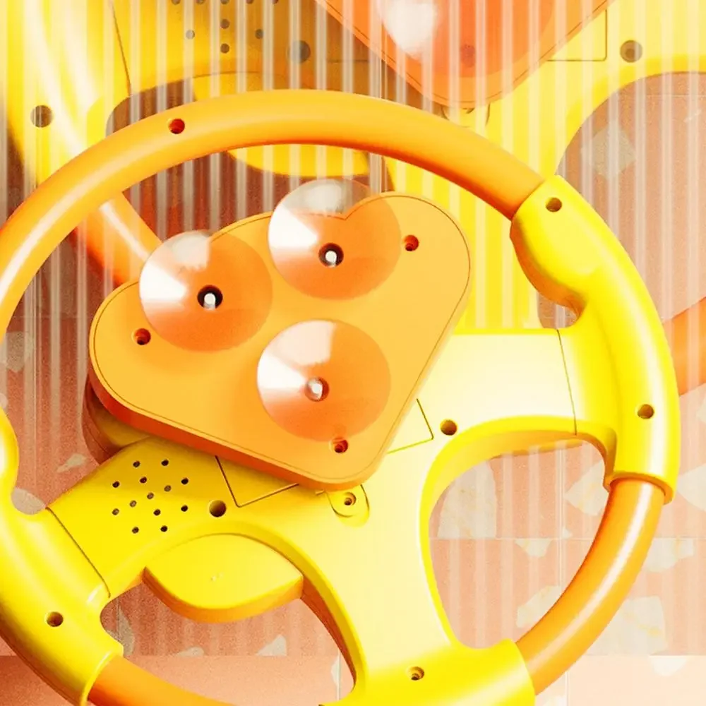 เด็กจําลองพวงมาลัยของเล่นขับรถไฟฟ้าเสียงเพลงของเล่นการศึกษา Copilots รถเข็นเด็กของเล่นของเล่นเด็ก