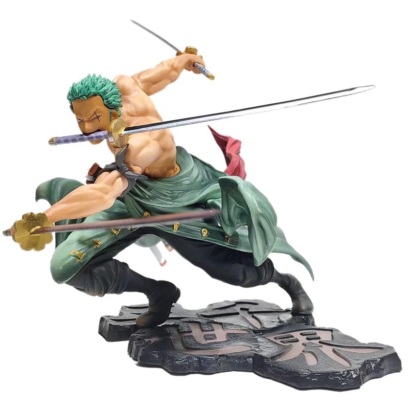 One Piece 10ซม.รูปของเล่นอะนิเมะGK Roronoa ZoroสามใบมีดSa-สูงสุดPVC Action Collectionตุ๊กตาตุ๊กตาของขวัญเด็ก