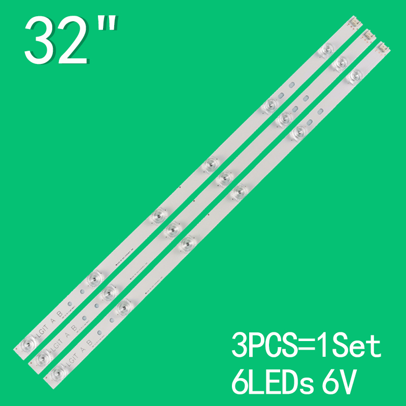 Lente cuadrada para LG32LB AB, 6 lámparas, 6V, 32D6B6CY59018, SUNG WEI 55V0, E74739, 32 pulgadas, A 130824, 32LB551B-CC, LED