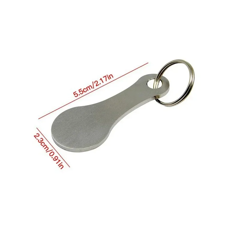1/2 pezzi gettoni carrello della spesa in metallo gettone portachiavi portachiavi decorativo multiuso shopping portatile per la casa all'aperto
