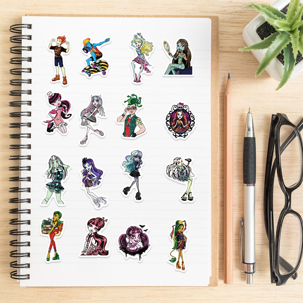 70Pcs Riman 괴물 고등학교 낙서 스티커 스케이트 보드 자전거 기타 노트북 어린이 방수 Stiker 장난감