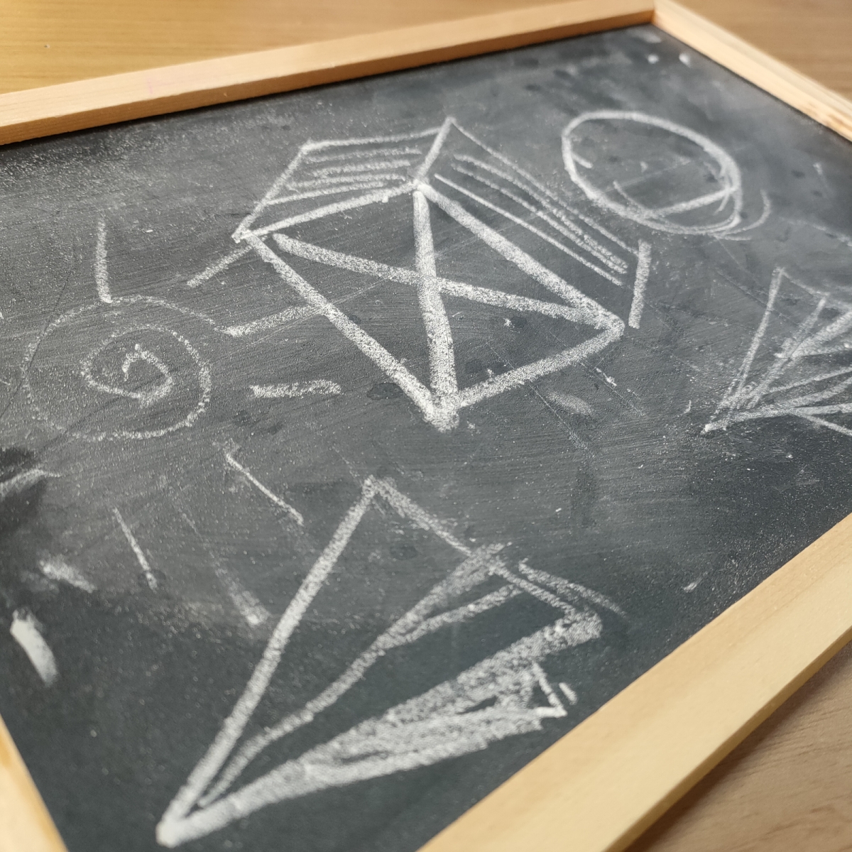 12 X 8 Inches Mini Wall Hanging Black Chalkboard Vintage Non-Magnetic Wooden Frame Chalk Board for School Office Supplies