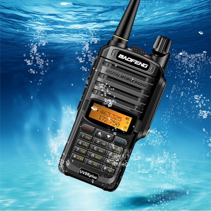 Baofeng UV9R-PLUSTP Walkie Talkie Radio impermeable IP68 estación transceptor 20W VHF UHF Radio portátil 15km rango de conversación 9500mAh