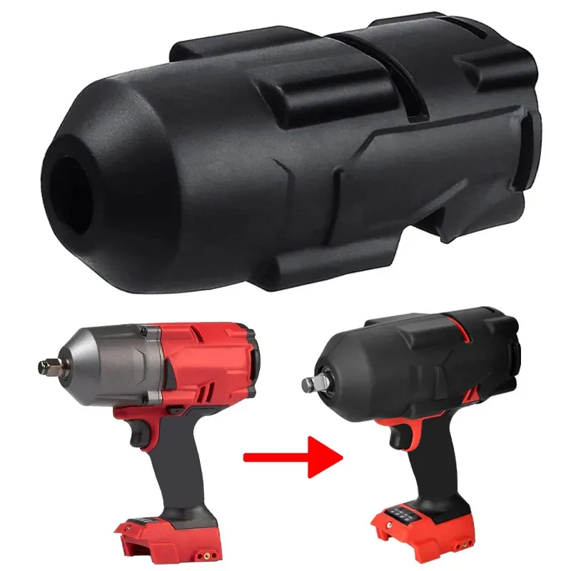 Bota protectora de llave de impacto para Milwaukee, 1/2 pulgadas, alto par de impacto 2767-20 2863-20, evita el desgaste, accesorios de herramientas eléctricas