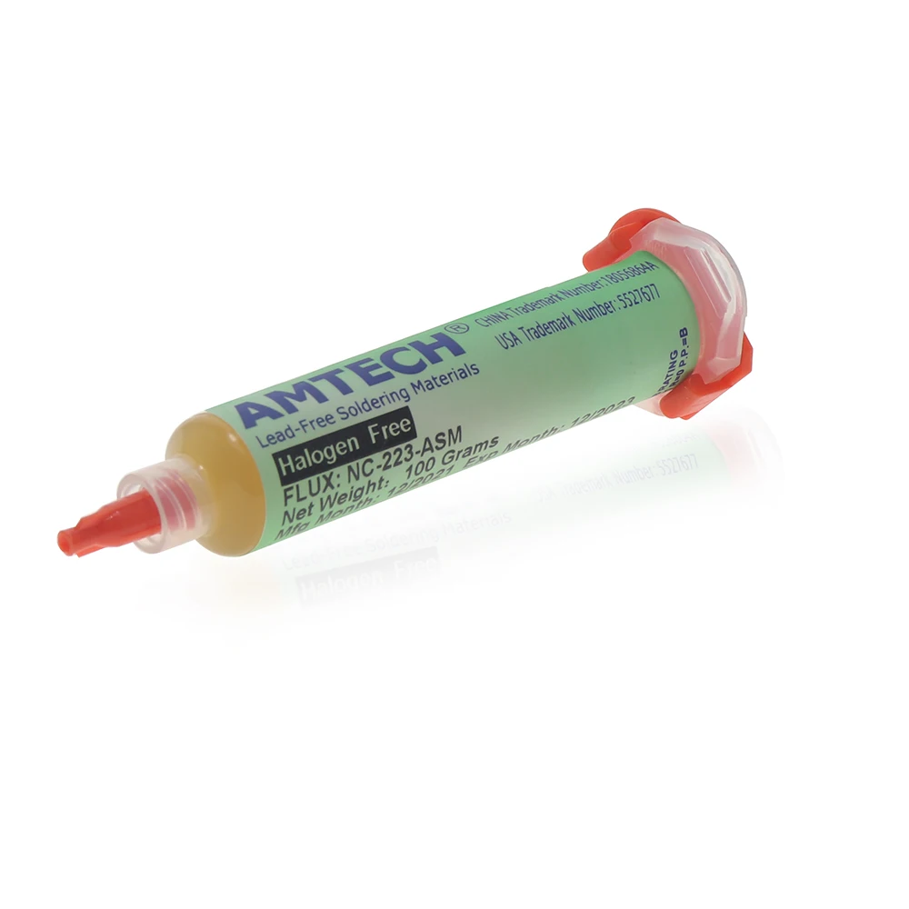 AMTECH NC-223-ASM BGA PCB 노클린 솔더 페이스트 용접 고급 오일 플럭스 그리스, 10cc 납땜 수리 도구, 100% 정품