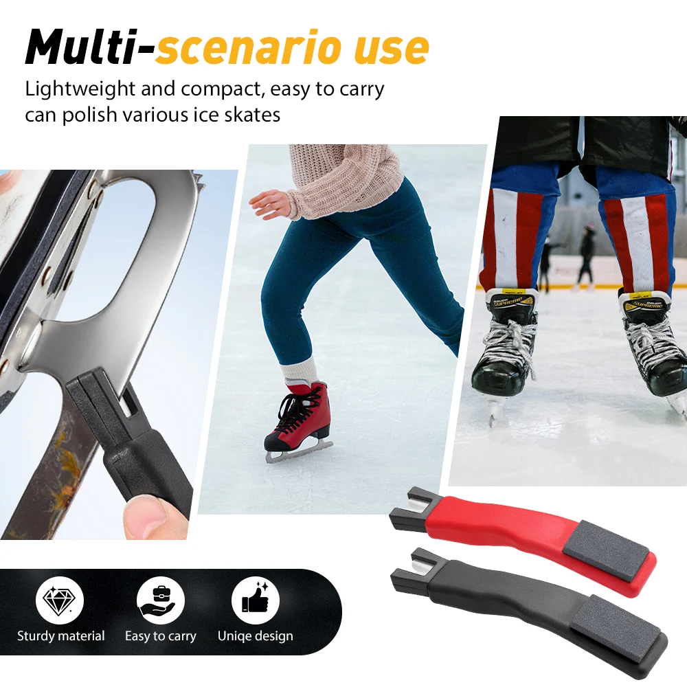 Eishockey Handheld Ice Skate Edge Blade Sharpener Hockey Zubehör Schärfstein Werkzeug für Eishockey Skates Skating Blade