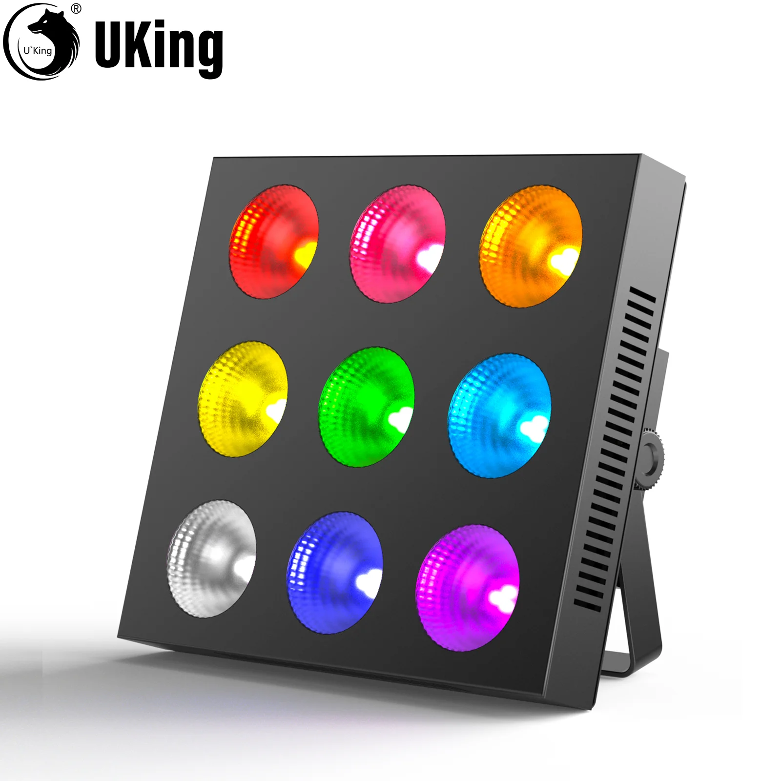 U'King 9-Eye COB Matrix Par Lichter 9X12W RGBW LEDs DMX Bühne Lichter Party lichter Für DJ Konzert Party Hochzeit Nachtclub Dance