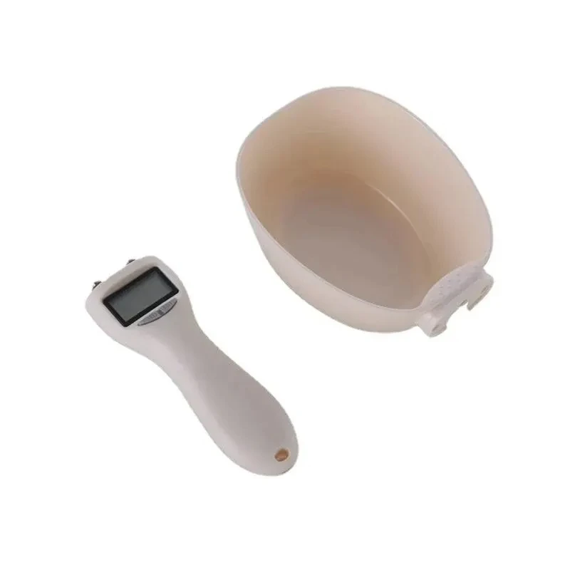 Pet Dog Food Measuring Spoon Scale Smart Pet Food Scale with Measuring Spoon Digital LCD Display Kitchen Scale for Dog/Cat