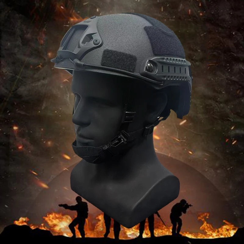 Kevlar Tactische Helm ACH High Cut Helm Hoge Kwaliteit Ballistische Helm NIJ IIIA SNELLE Wendy's Suspension Pad Ballistische Helme