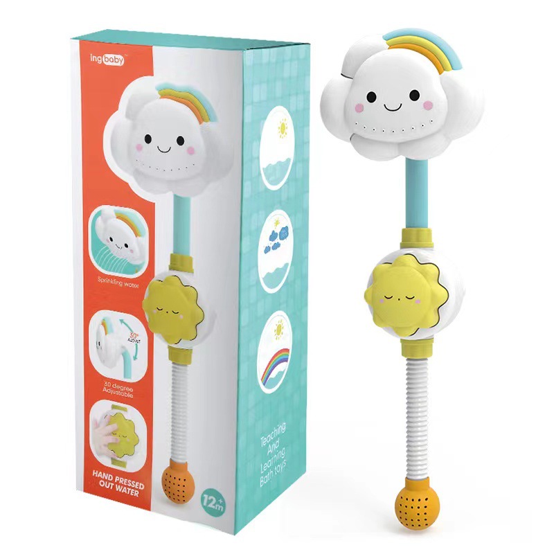 Ducha infantil, ducha de nube, juego de bebé en el agua, ducha de baño, ducha, juguetes para bebés