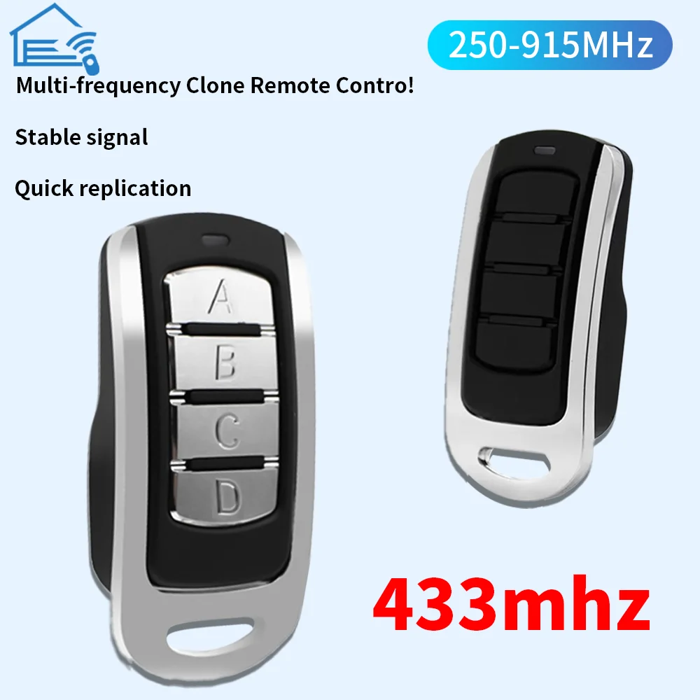 Control remoto multifrecuencia de 250-915 MHz, copia clonada, replicación, 868 MHz, control remoto para puerta de garaje de marca, control remoto de 433MHz
