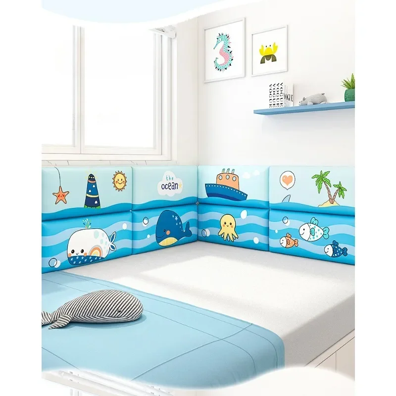 Self-adhesive Wall Stickers Cartoon Wall Corner Soft Bed Head Wall Decor Children Furniture Headboards Kindergarten Classrooms
